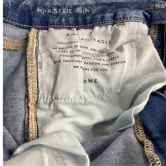 American Eagle Size 4 Short Super Hi Rise Jegging. Preowned - Picture 5 of 7